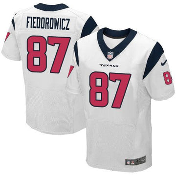 CJ Fiedorowicz Houston Texans white Elite jersey