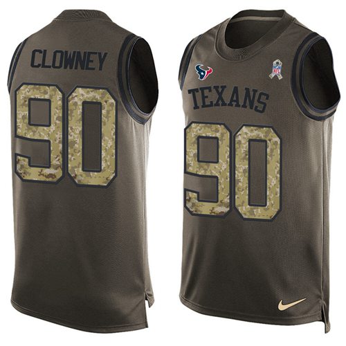 Jadeveon Clowney Houston Texans green Salute To Service jersey