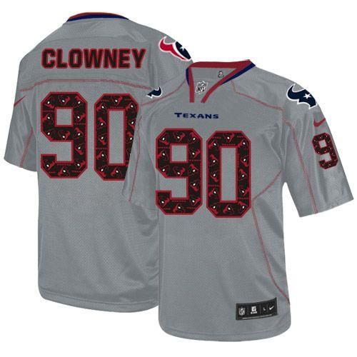 Jadeveon Clowney New Houston Texans grey Elite jersey
