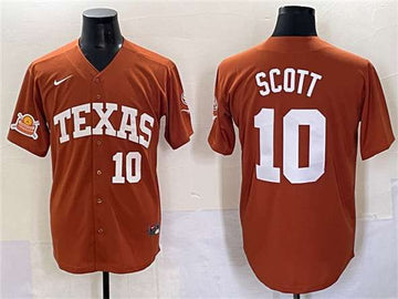 Mia Scott Texas Longhorns orange jersey
