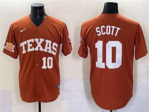 Mia Scott Texas Longhorns orange jersey