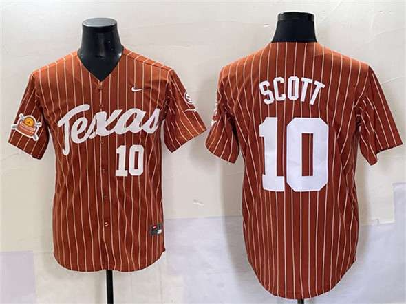 Mia Scott Texas Longhorns orange jersey