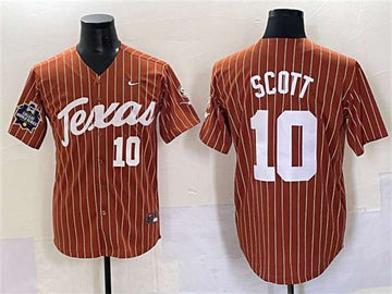 Mia Scott Texas Longhorns orange jersey