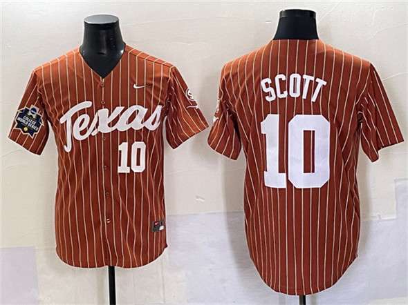 Mia Scott Texas Longhorns orange jersey