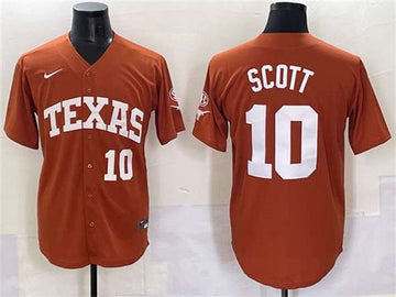 Mia Scott Texas Longhorns orange jersey