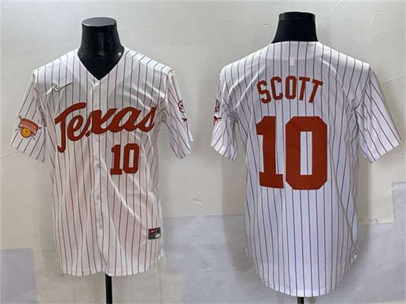 Mia Scott Texas Longhorns white jersey