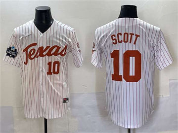 Mia Scott Texas Longhorns white jersey