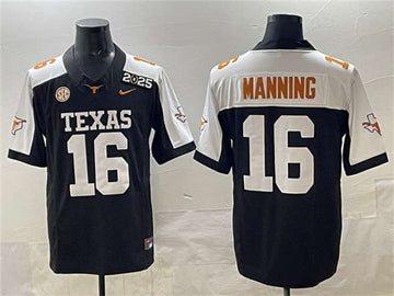 Peyton Manning Texas Longhorns black FUSE jersey