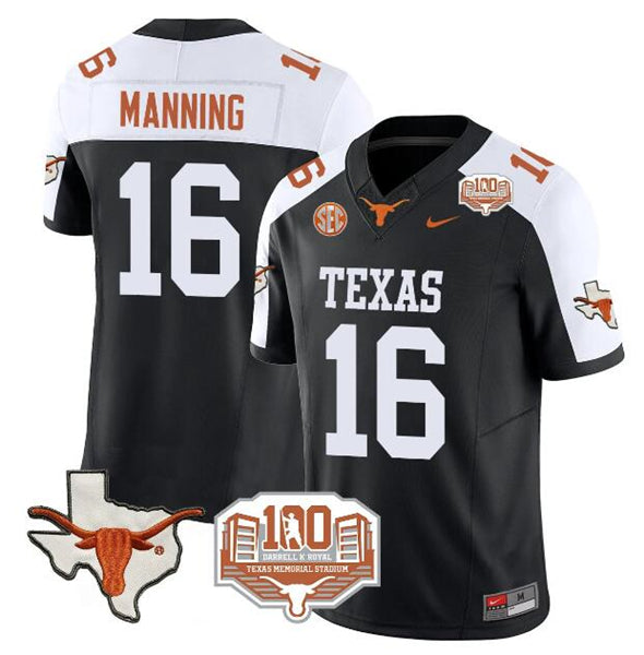 Peyton Manning Texas Longhorns black-white jersey