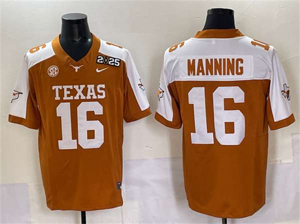 Peyton Manning Texas Longhorns orange jersey