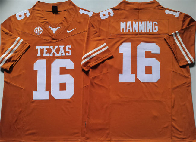 Peyton Manning Texas Longhorns orange jersey