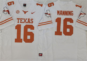 Peyton Manning Texas Longhorns white jersey