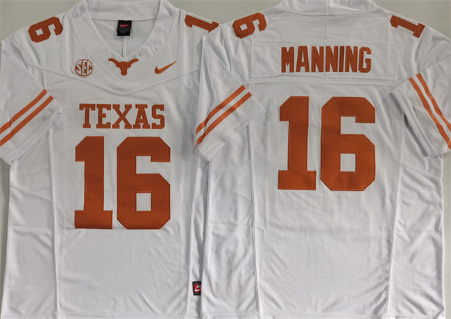 Peyton Manning Texas Longhorns white jersey