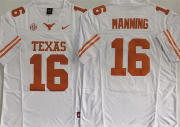 Peyton Manning Texas Longhorns white jersey