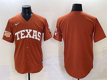 Custom Texas Longhorns orange jersey