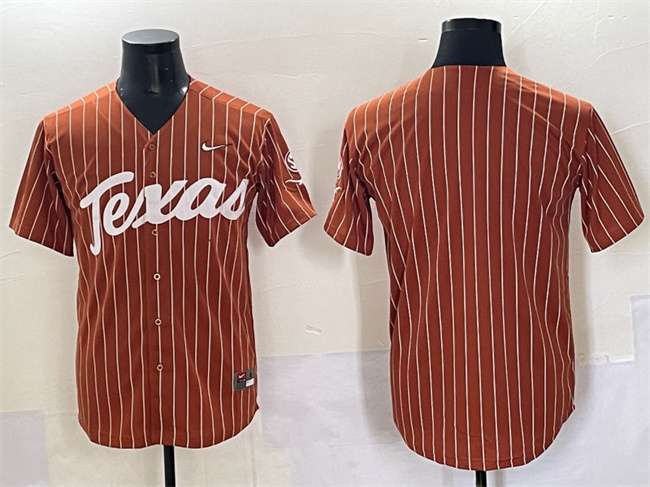 Custom Texas Longhorns orange jersey