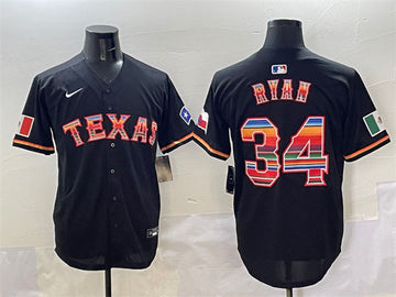 Nolan Ryan Texas Rangers black jersey