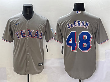Jacob Texas Rangers gray jersey