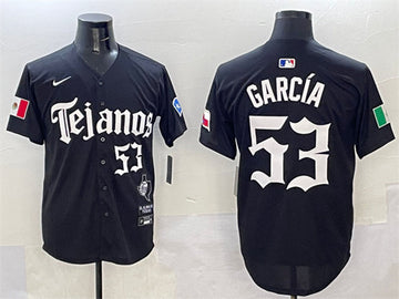 Adolis Garcia Texas Rangers black jersey