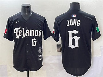 Josh Jung Texas Rangers black jersey