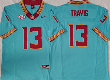Jordan Travis Florida State Seminoles teal jersey