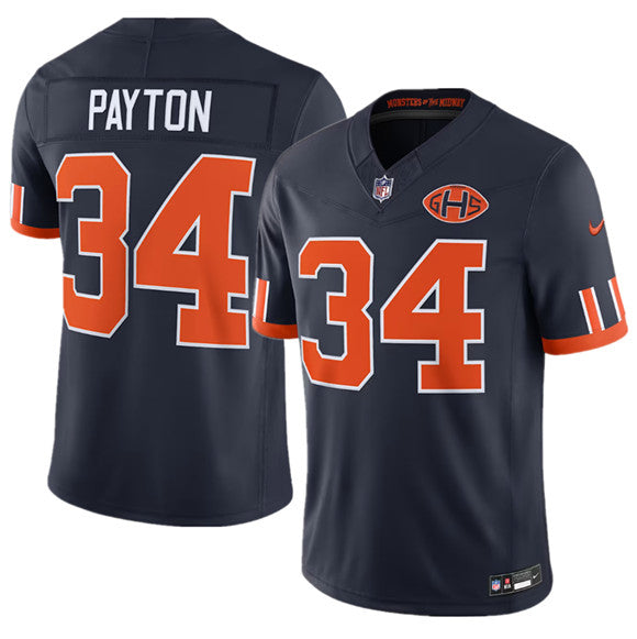Walter Payton Chicago Bears navy Limited jersey
