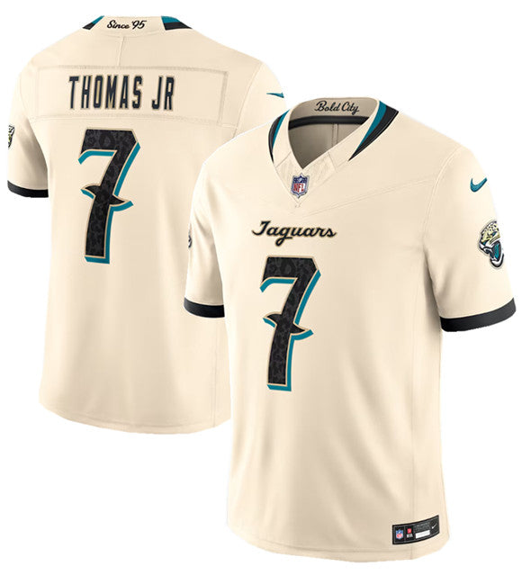 Brian Thomas Jr Jacksonville Jaguars cream Limited jersey