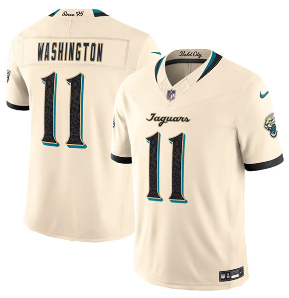 Parker Washington Jacksonville Jaguars cream Limited jersey