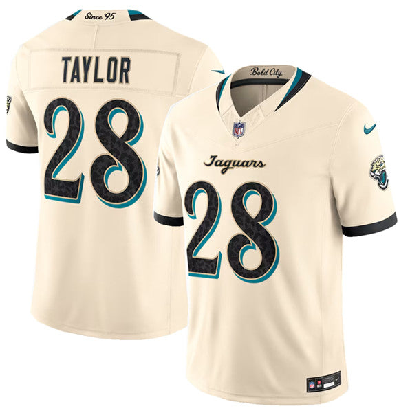 Fred Taylor Jacksonville Jaguars cream Limited jersey
