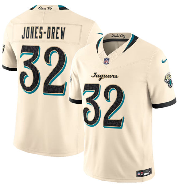 Jahlani Tavai Jacksonville Jaguars cream Limited jersey