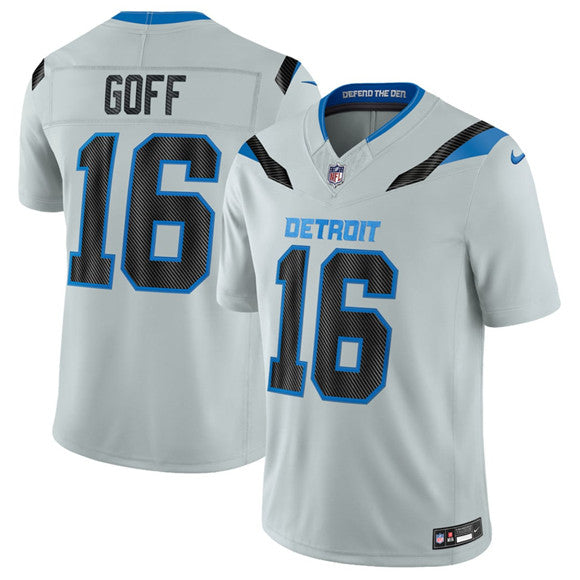 Jared Goff Detroit Lions silver Limited jersey