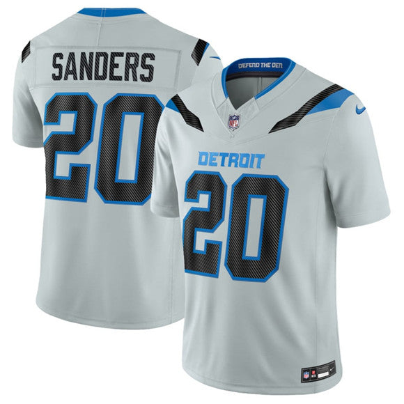 Barry Sanders Detroit Lions silver Limited jersey