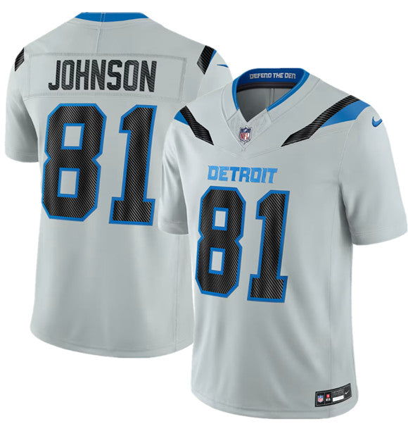Calvin Johnson Detroit Lions silver Limited jersey