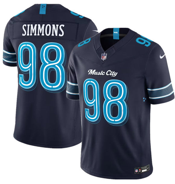 Jeffery Simmons Tennessee Titans navy Limited jersey