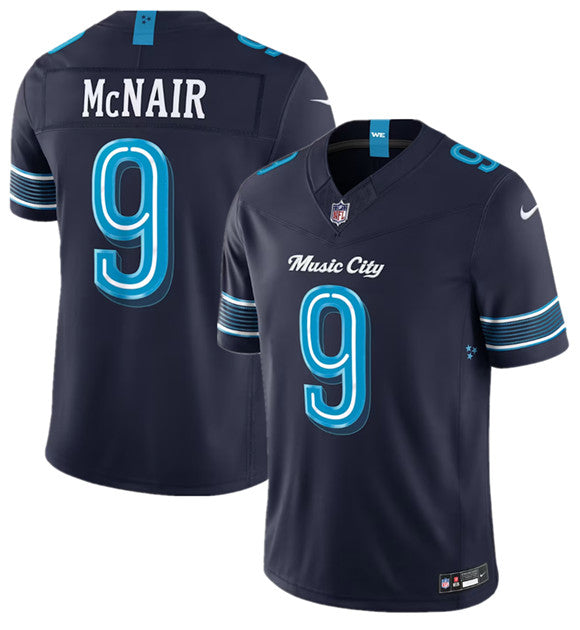Steve McNair Tennessee Titans navy Limited jersey