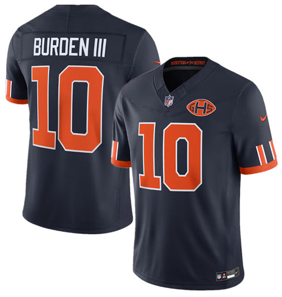 Luther Burden III Chicago Bears navy Limited jersey