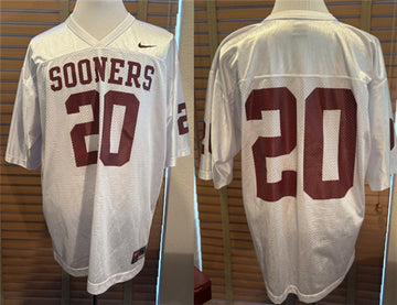 Billy Sims Oklahoma Sooners white Throwback jersey