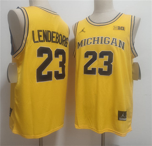 Yaxel Lendeborg Michigan Wolverines yellow Vapor jersey