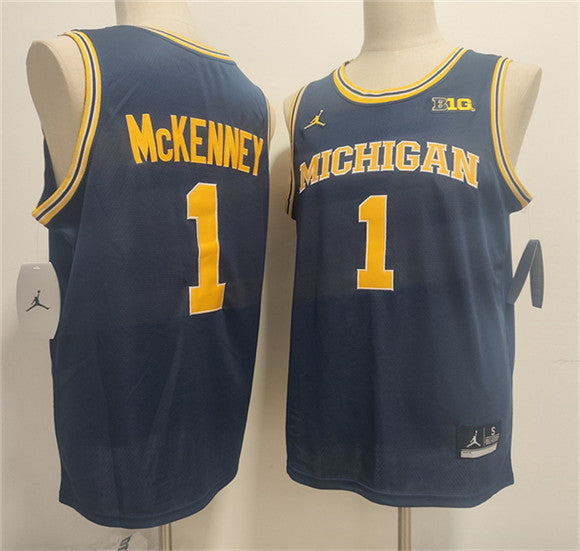 Trey McKenney Michigan Wolverines navy Vapor jersey