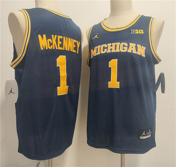 Trey McKenney Michigan Wolverines navy Vapor jersey