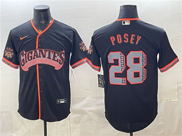 Buster Posey San Francisco Giants black Alternate jersey