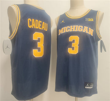 Elliot Cadeau Michigan Wolverines navy Vapor jersey