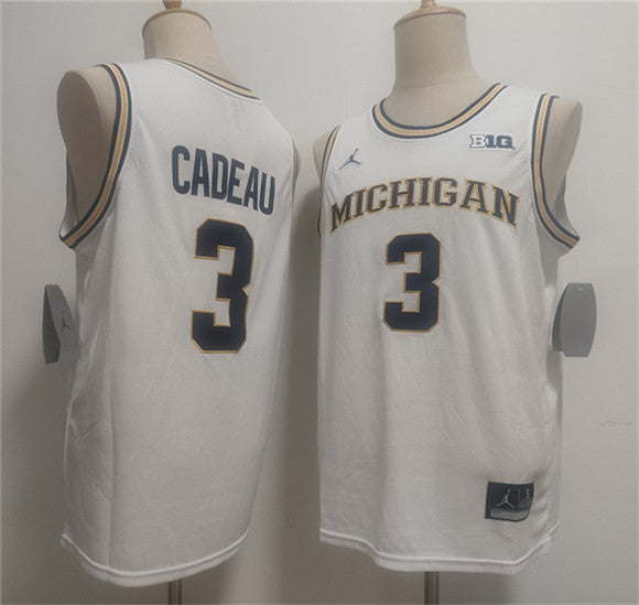 Elliot Cadeau Michigan Wolverines white Vapor jersey