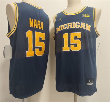 Aday Mara Michigan Wolverines navy Vapor jersey
