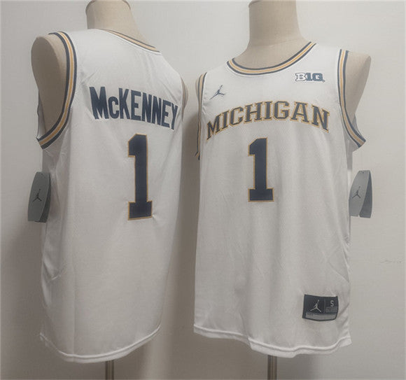 Trey McKenney Michigan Wolverines white Vapor jersey