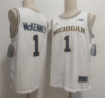 Trey McKenney Michigan Wolverines white Vapor jersey