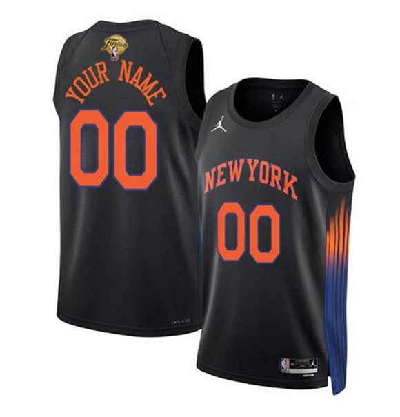 Custom New York Knicks black jersey