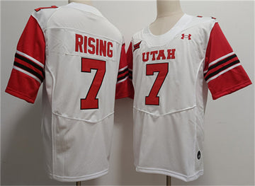 Cameron Rising Utah Utes white Limited jersey