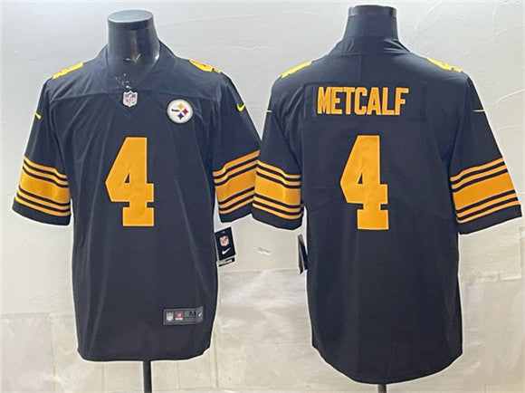 DK Metcalf Pittsburgh Steelers black Color Rush jersey