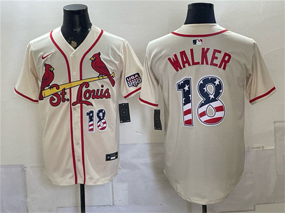 Jordan Walker St. Louis Cardinals cream jersey
